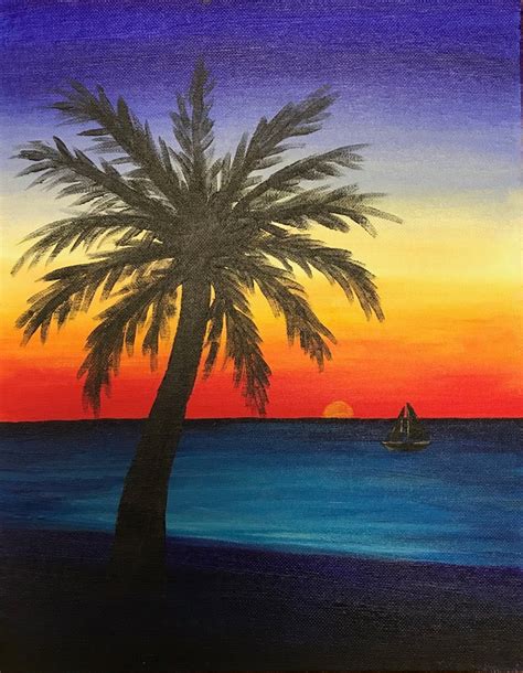 Acrylics Made Easy Beach Sunset Painting Class At Aiken Center For