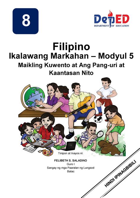 Fil Q M Isang Module Sa Filipino Quarter Module Grade Filipino Subject