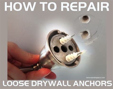 With one trip to the hardware store, that hole can be repaired easily. How Do I Repair A Loose Wall Anchor That Has Fallen Out Of Drywall Or Wood? | Diy | Pinterest ...