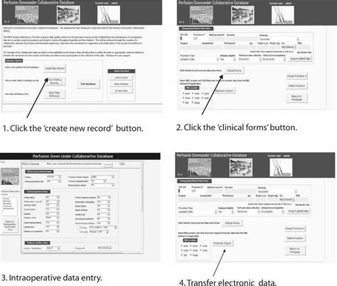 Data Entry Workflow For The Database Step 1 Click The Create New