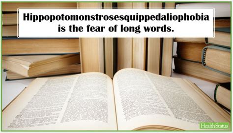 Hippopotomonstrosesquippedaliophobia Is The Fear Of Long Words Longest Word Fun Facts Words