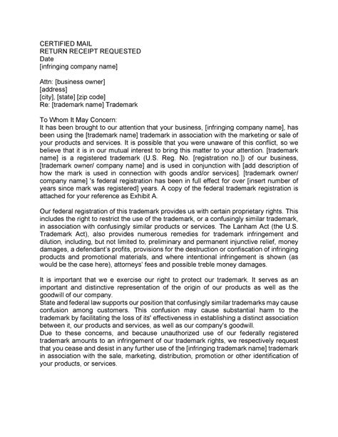 harassment cease and desist letter sample pdf template