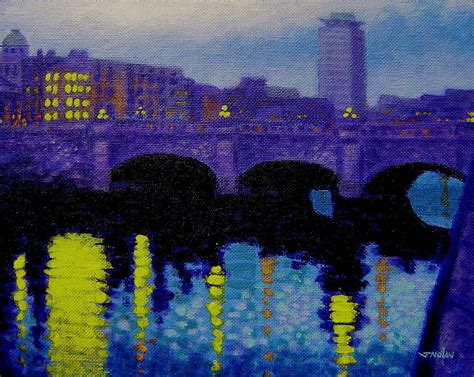O Connell Bridge Dublin Painting By John Nolan