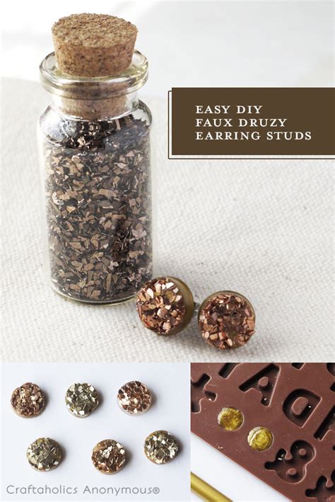 Check spelling or type a new query. Craftaholics Anonymous® | Easy DIY Druzy Stud Earrings