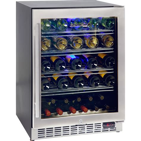Rolling (not sliding) shelves with. Glass Door Under Bench Quiet Running Wine Fridge Front ...