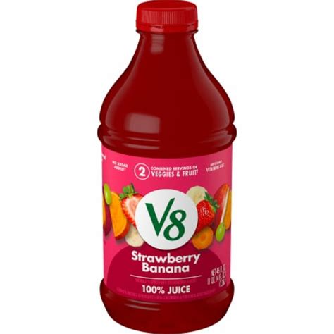 V8 V Fusion Strawberry Banana Juice 46 Fl Oz Fred Meyer