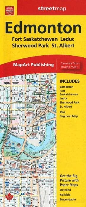 Edmonton Alberta Street Map Canadian Cartographics Corporation