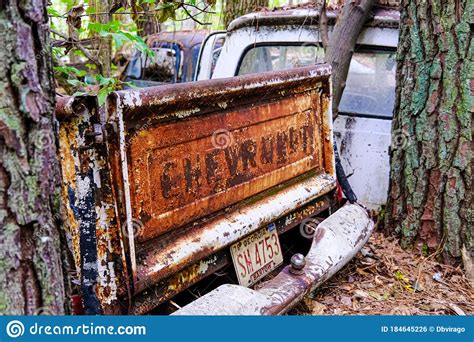Old Chevrolet Tailgate Editorial Photo Image Of Abandoned 184645226
