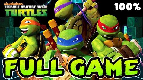 nickelodeon teenage mutant ninja turtles full game 100 longplay x360 wii youtube