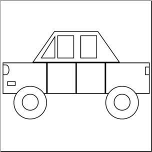 Clip Art Basic Shapes Car Grayscale Abcteach Clip Art Library