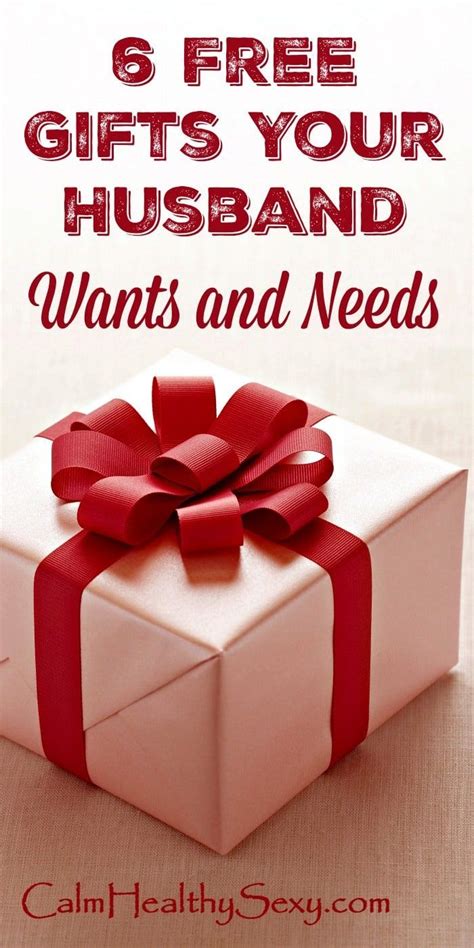 Maybe you would like to learn more about one of these? 6 Free Gifts Your Husband Wants and Needs | Marriage gifts ...