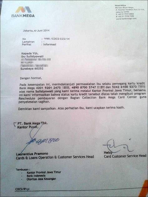 Contoh Surat Permohonan Keringanan Suku Bunga Kpr Surat Permohonan