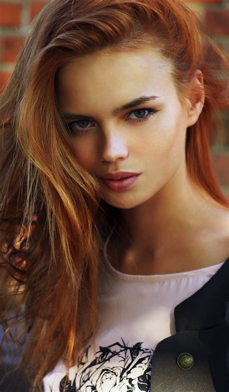 darya lebedeva beautiful women models red hair woman redhead beauty brunette to blonde