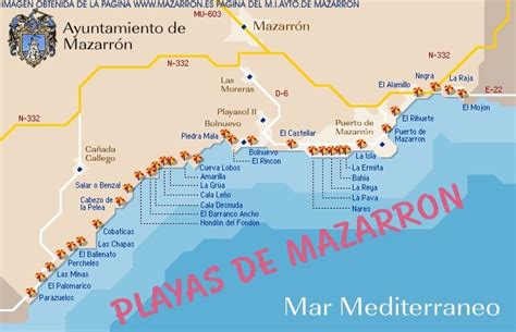 Mapa Playas Murcia Mapa Fisico