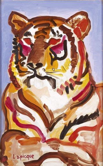 Tigre 1961 By Charles Lapicque Style Fauvism Genre Animal Painting