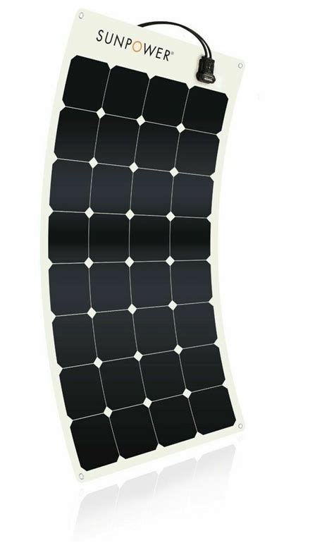 Sunpower Authentication 100 Watt Flexible Solar Panel Premium
