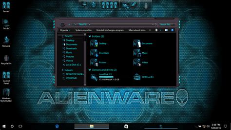 Alienware Inspired Skinpack For Win10817 Skinpack Customize Your