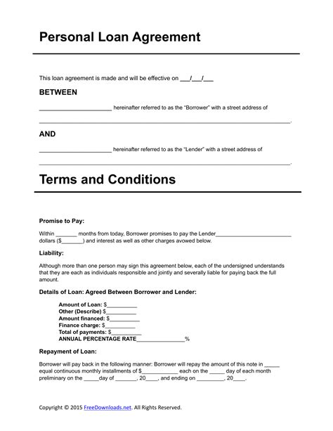 40 Free Loan Agreement Templates Word And Pdf Template Lab Free