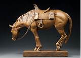 Photos of Wood Carvings Horses