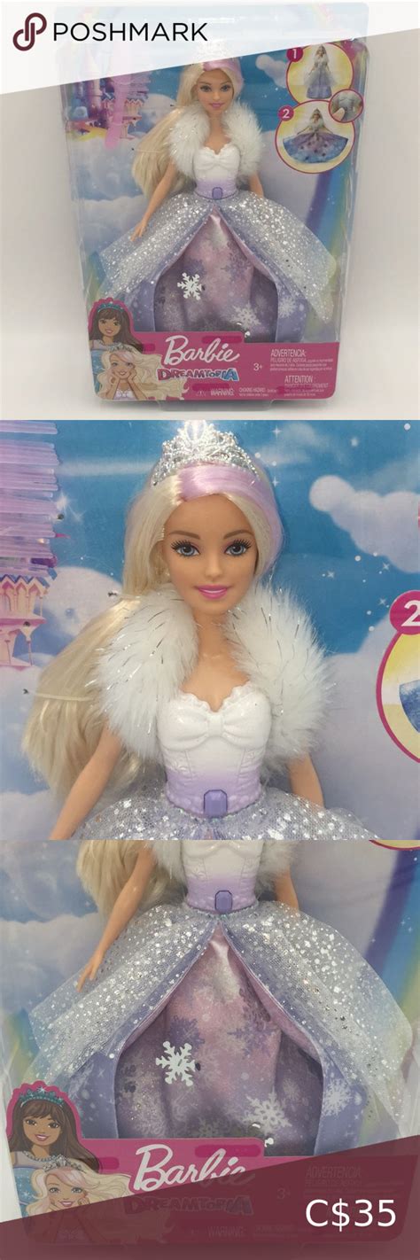 Barbie Dreamtopia Fashion Reveal Princess Doll Blonde With Pink Hairstre Blonde With Pink