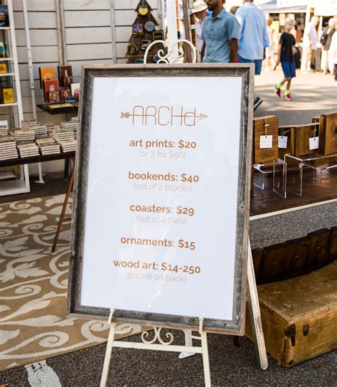 9 Creative Ways To Display Your Pricing At Craft Fairs Handmade