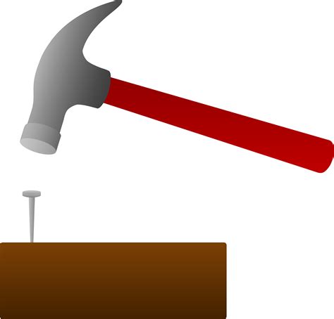 Hammer Hammering A Nail Clip Art Library
