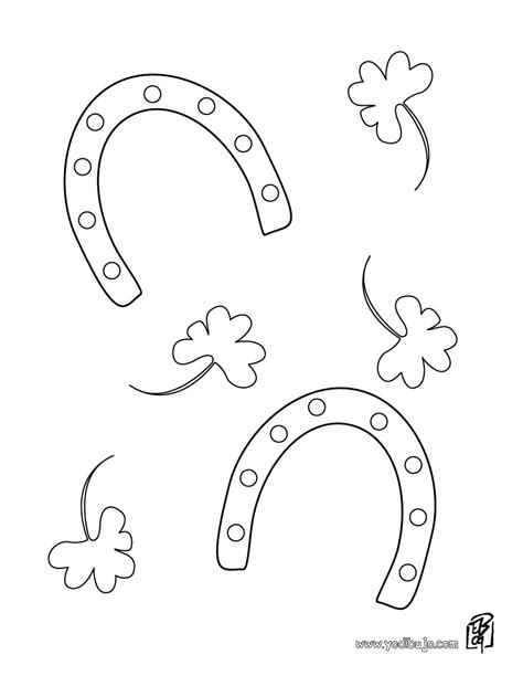 Dibujos para colorear herraduras - es.hellokids.com
