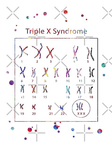 Triple X Syndrome Trisomy X Extra X Chromosome By Rosaliartbook Redbubble