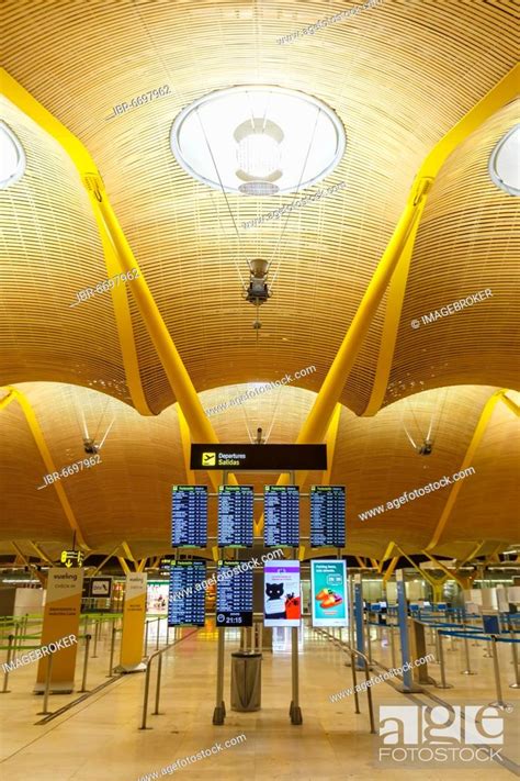 Terminal 4 Of Madrid Barajas Airport Spain Europe Stock Photo