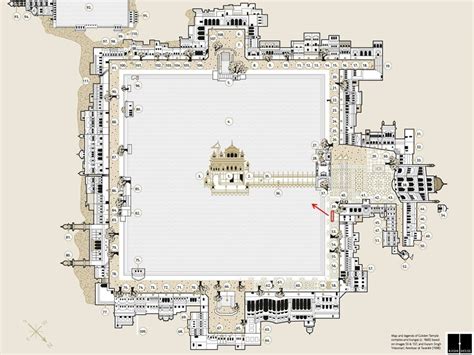 Layout Of Harimander Sahibthe Golden Temple Built In 1605ad