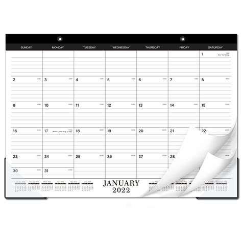 2022 Desk Calendar Deskwall Calendar 2022 With Transparent Protector