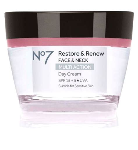 No7 Restore And Renew Face And Neck Multi Action Day Cream 50ml Younger