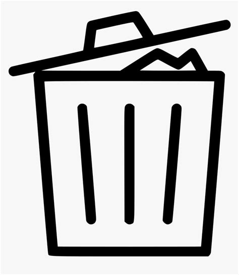 Recycle Bin Delete Garbage Full Trash Can Icon Png Transparent Png
