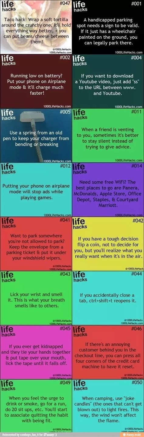 Life Hack List Pictures, Photos, and Images for Facebook ...