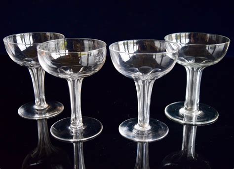 4 hollow stem champagne glasses in the victorian style 507558 uk