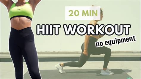 20 Minutes Hiit Workout No Repeat Youtube