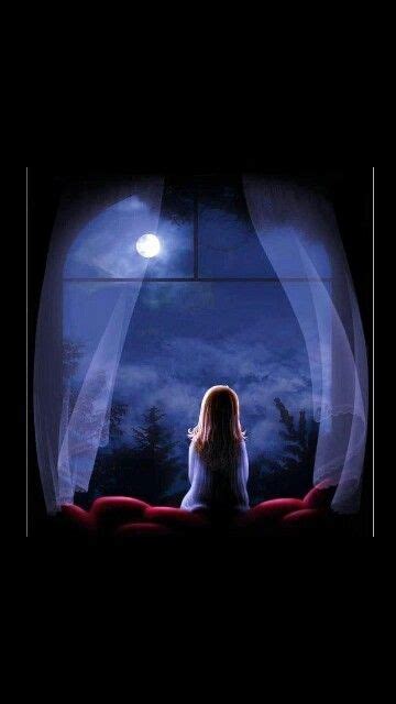 Staring Out Into The Night Sky🌹 Anime Art Anime Art