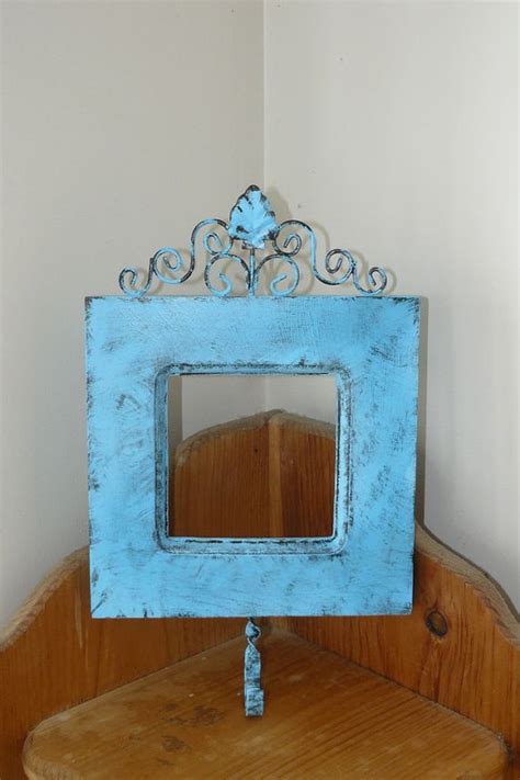 Frames Egg Blue Shabby Chic Frames Distressed By Blessfilledhome