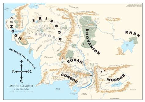 Complete Map Of Middle Earth Pdf Fantasy Worlds The Lord Of The Rings