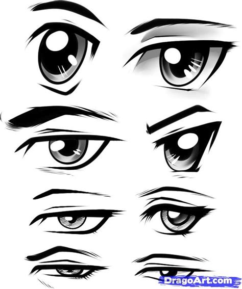 Male Anime Eyes Realistic Eye Drawing Drawing Eyes Guy Drawing Manga
