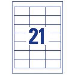 Using the templates provided by sheetlabels.com is the perfect way to do that. Avery 21 Per Sheet Clear Laser Label (Pack of 525) buy online at HuntOffice.ie
