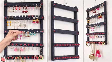 Ladies Special Easy Diy Idea How To Make Earring Stand Easily
