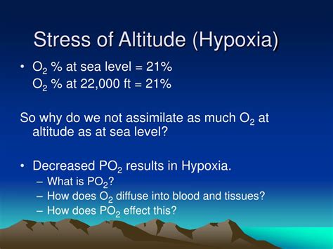Ppt Exercise At Altitude Powerpoint Presentation Free Download Id