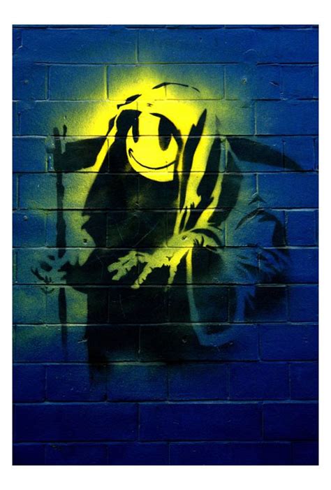 Banksy Grim Reaper Graffiti Street Art Canvas Print Ebay