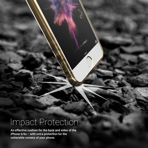 Caseflex Iphone 6s 6 Electroplate Tpu Gel Case Gold