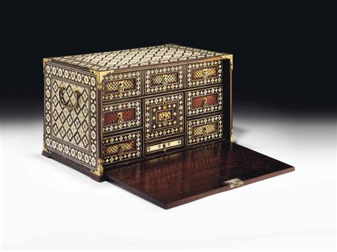 A MUGHAL IVORY-INLAID WOODEN CHEST