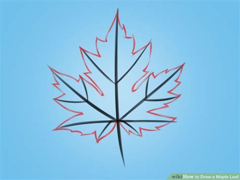 How To Draw A Maple Leaf Maple Leaf Drawing Leaf Drawing Leaf