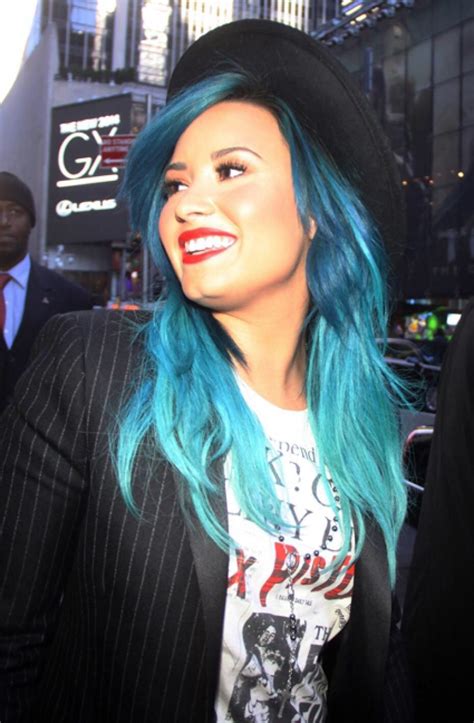 Bright Blue Hair Hair Color Blue Hair Colors Demi Lovato Blue Hair