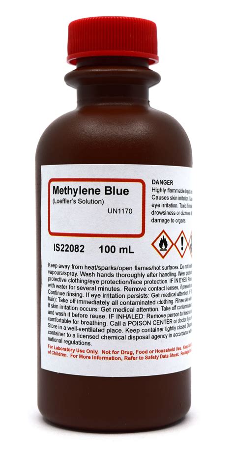 ML Bottle Of Methylene Blue Chemical For General Purpose Lab And Educational Use Used As A