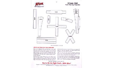 Atlas 360 N Scale Track Planning Templates